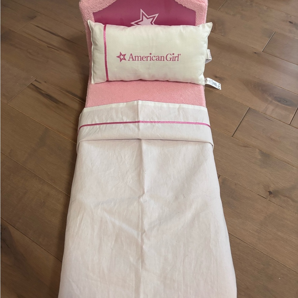 American Girl Pink and White Futon Bed set for dolls
